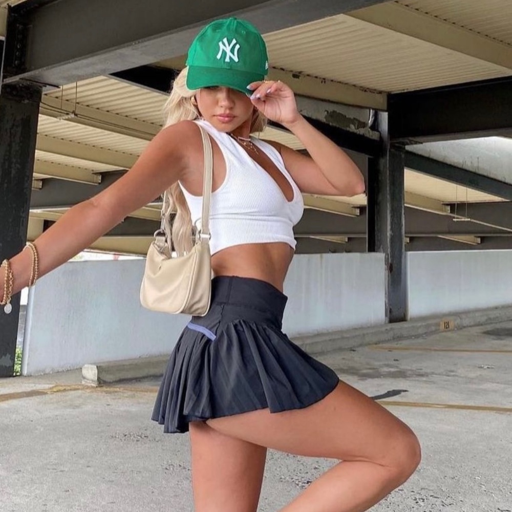 COPY - Tennis skort skirt with shorts flared Gold Hinge XS/S
